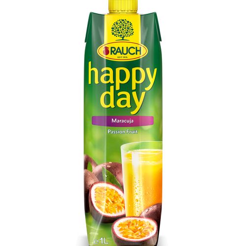 BW.J- Nước ép chanh dây - Happy Day Passion Juice Rauch 1L ( Bottle )