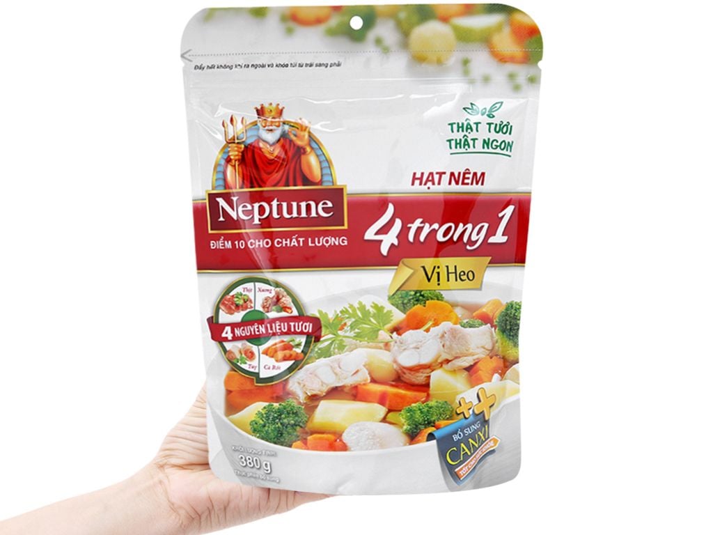 Hạt nêm Neptune 4 trong 1 vị heo 150g (pack)