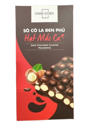 CH- Dark Chocolate Covered Macadamia Mark & Milk 80g T1