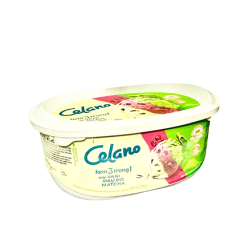 IC- Matcha Reb Beans Vanilla Ice Cream Celano 860ml