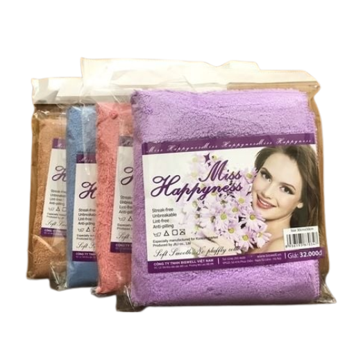 PU- Face Towel Miss Happyness 30*50cm