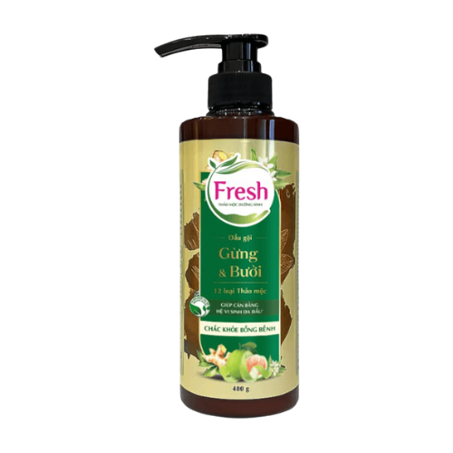 PU- Herbal Shampoo Ginger & Pomelo DG Ffresh 480g