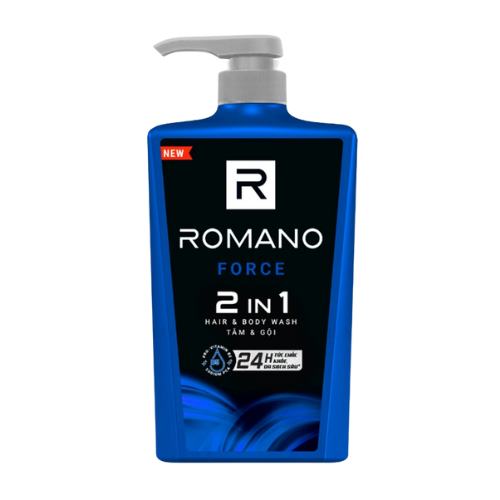 PU- Shower Gel & Shampoo Force Romano 650g