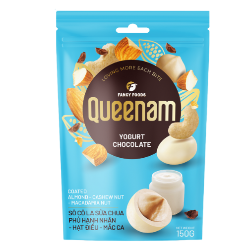 CH- Yogurt Chocolate Coated Almond Cashew Nut & Macadamia Nut Queenam 75g