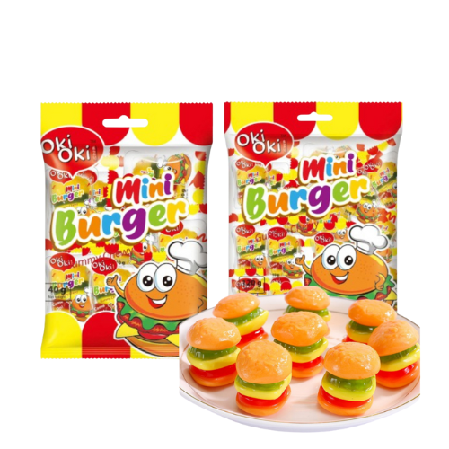 SN.CD- Gummy Candy Mini Buger Oki Oki 120g