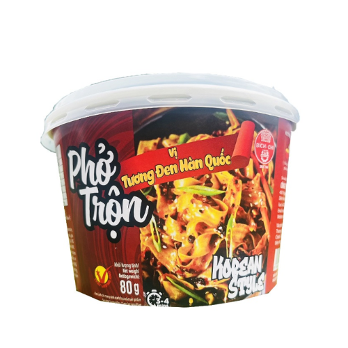 GR.NO- Dried Mix Instant Pho Black Bean Sauce Flavor Korean Style 80g