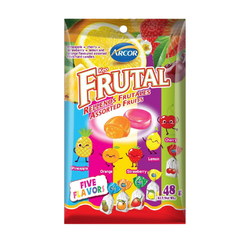 SN.CD- Frutal Rellenos Frutales Assorted Fruits Candy 44g
