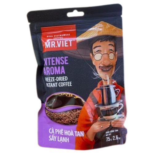 CF- Intense Aroma Freeze-Dried Instant Coffee Mr.Việt 75g