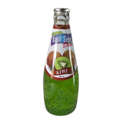 BW.J- Basil Seed Drink Kiwi Flavor Thailand 290ml