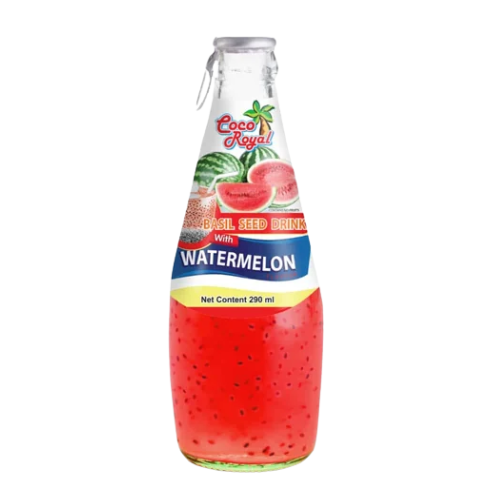 BW.J- Basil Seed Drink Waterrmelon Flavor Thailand 290ml