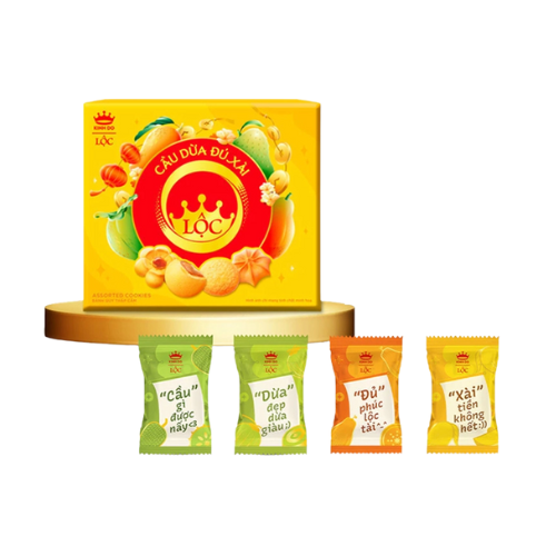 SN.PC- Assorted Cookies Cầu Dừa Đủ Xài Kinh Đô 300g