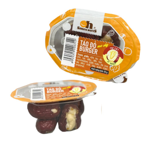FRD- Apricod Flavor Red Apple Burger Oh Smile Nuts 50g
