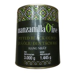 PK- Peeled Black Olives Manzanilla 3kg