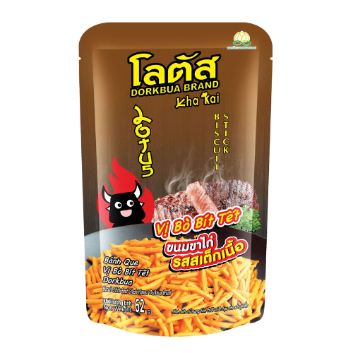 SN- Beef Steak Flavor Stick Snack Dorkbua 62g