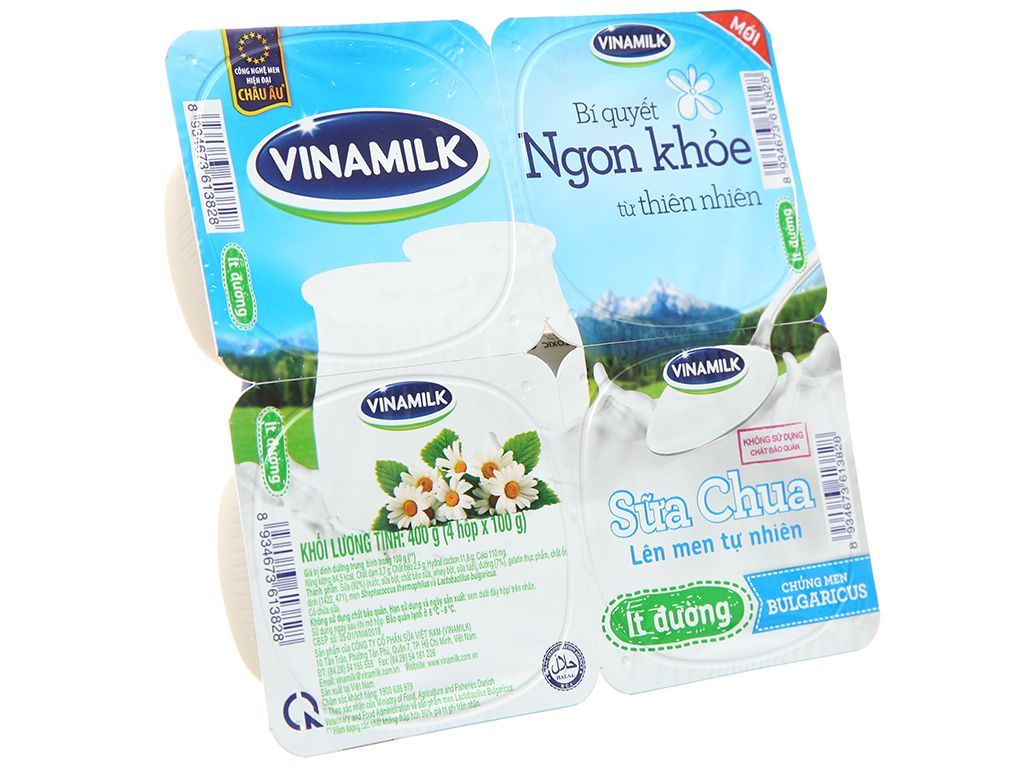 DY- Less Sugar Yoghurt Vinamilk 100g ( pcs )