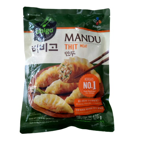 MD- Bánh xếp Hàn Quốc nhân thịt Bibigo 175g - Korean Meat Dumplings 175g ( pack )