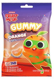 SN.CD- Orange Flavor Jelly Candy Fruit Me Up Andros 80g