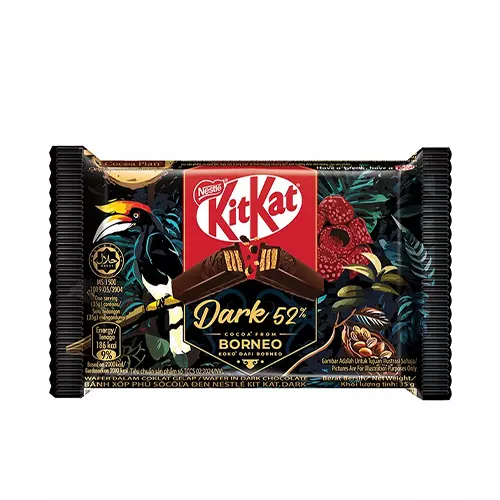 CH- Chocolate Dark 52% Borneo Kitkat 4F 35g