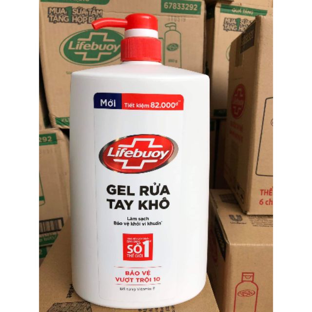 PU.PC- Gel rửa tay khô 1.1L - Hand Wash Gel Lifebuoy 1.1L ( Bottle )