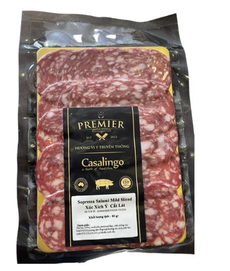 ME.CC- Sopressa Salami Mild Sliced Casalingo Premier Boucherie 80g T7