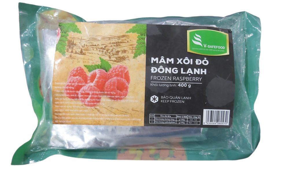 VEF- Frozen Raspberry V-Safefood 400g