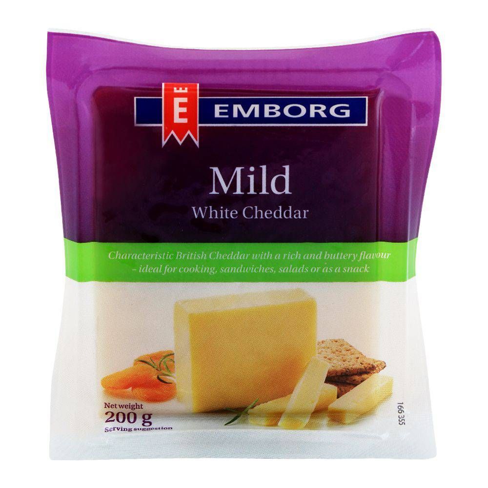 DA.C- Mild White Cheddar Cheese Emborg 200g ( Pack )