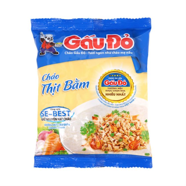 NDI- Chào thịt bằm Gấu Đỏ 57G - Minced Meat Nutritional Porridge (pack)