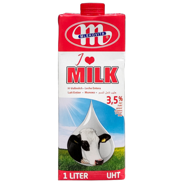 DA.M.F- UHT Fresh Milk I Love Milk Mlekovita 1L
