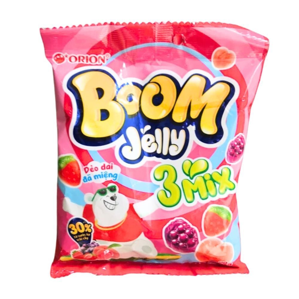 SN.CD- Mixed 3 Fruits Jelly Candy Boom 90g