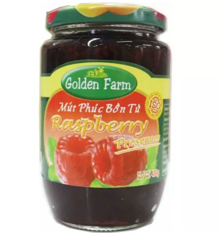 JA- Mứt Phúc bồn từ Golden Farm 450g - Preserves Raspberry Jam Golden Farm 450g ( Jar )