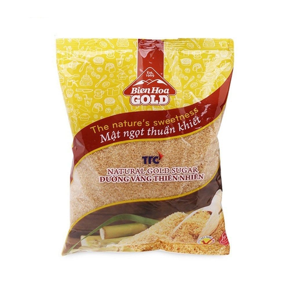 SD- Đường vàng tự nhiên Biên Hòa 1Kg - Natural Gold Sugar ( pack )