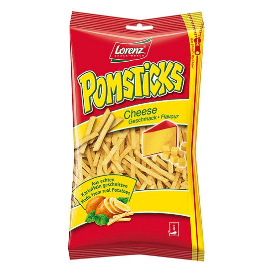 PC.S- Bánh que vị phô mai - Cheese Pomsticks Lorenz 100g (Pack)