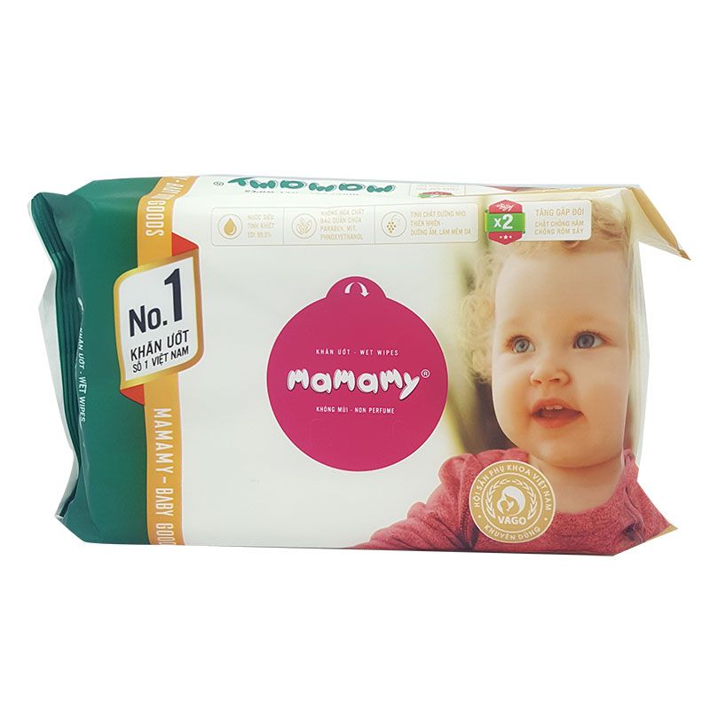 PU-Non Perfume Wet Wipes Mamamy 30PCS (box)