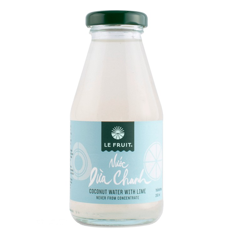 BW.J- Dừa tươi vị chanh - Coconut Water With Lime Le Fruit 260ml (