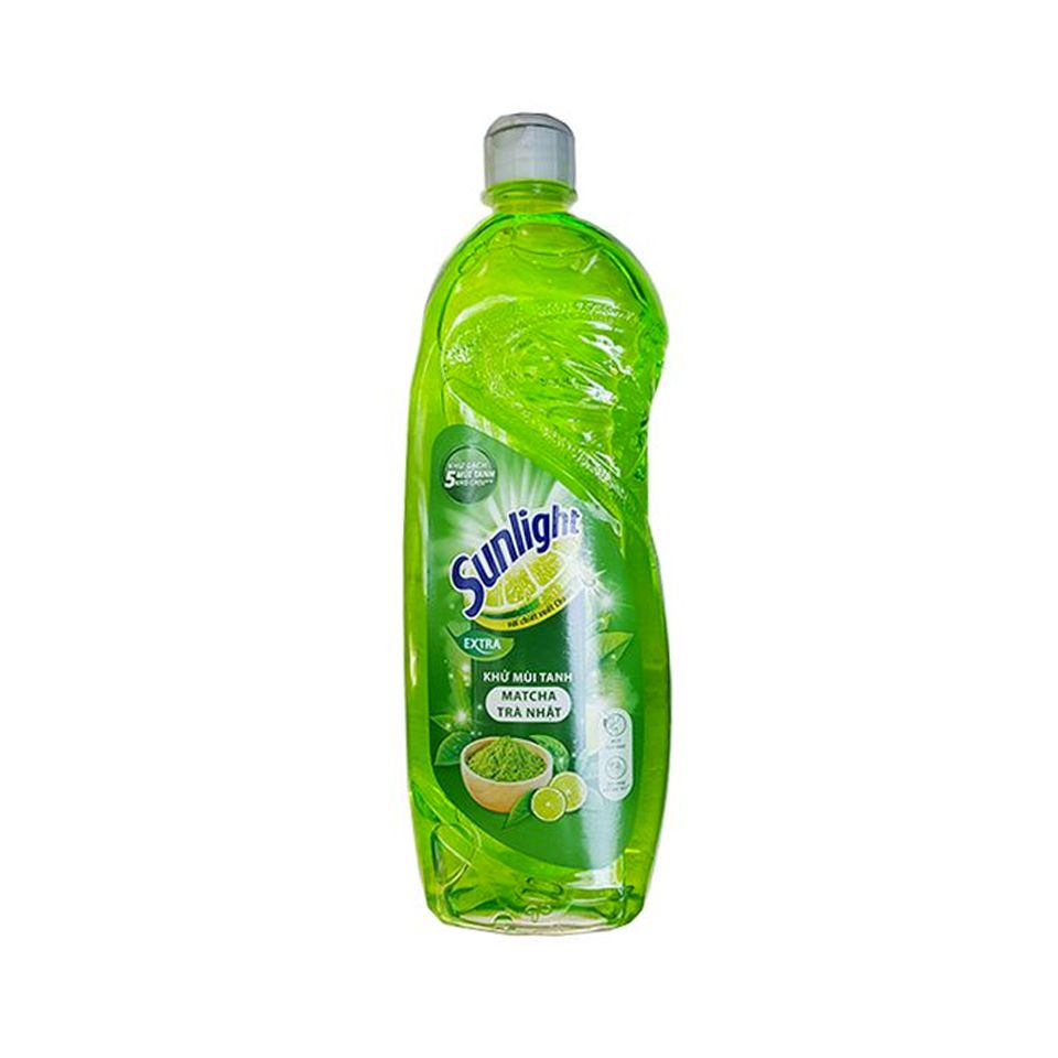 PU.HC- Nước rửa chén sunlight matcha xanh - Dishwashing Liquid Matcha Sunlight 400g ( bottle )