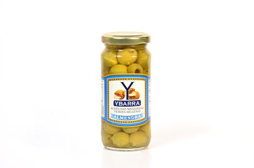 PK- Ô liu xanh nhồi phomai - Green Olives Stuffed With Cheese Ybarra 240g ( jar )