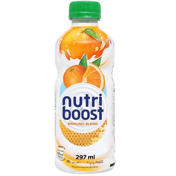 DA.M.N- sữa cam và mật ong Nutri Boost 297ml - Orange & Honey Fruit Milk Nutri Boost 297ml ( Bottle )