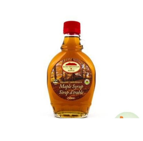 SR- Si rô lá phong hiệu Echo - Organic Maple Syrup Echo Mountain Maple 250ml ( bottle )