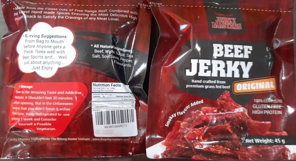 PC.S- Bò khô - Original Beef Jerky Masters 45g (pack)