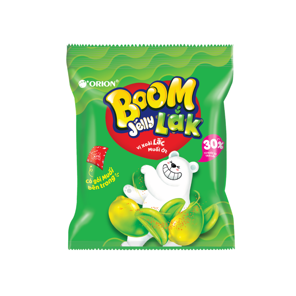 SN.CD- Mango With Chili Salt Flavor Boom Jelly Candy Orion 23.5g