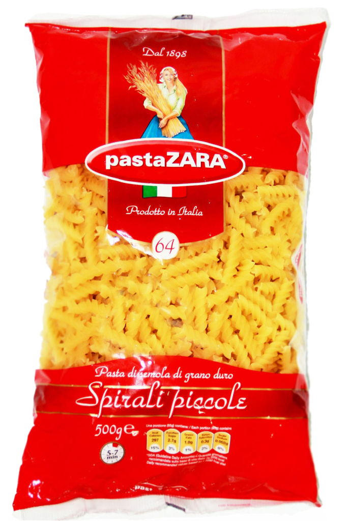 P- Nui Pasta Bow Shape No.31 Pasta Zara 500g (pack)