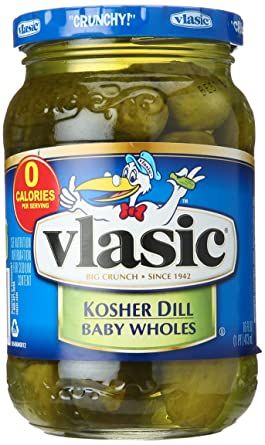 PK- dưa bao tử ngâm Vlasic - Pickled Cucumber Kosher Dill Baby Wholes Vlasic 473g ( Box )