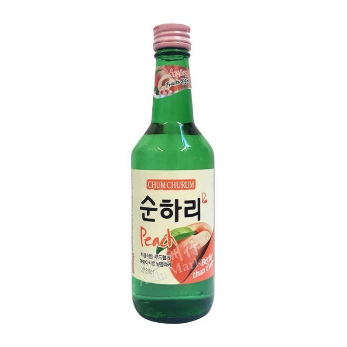 WI.KJ- Peach Soju Chum Churum 360ml ( Bottle )