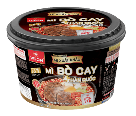 GR.NO- Spicy Korean Beef Noodles Vifon 140g