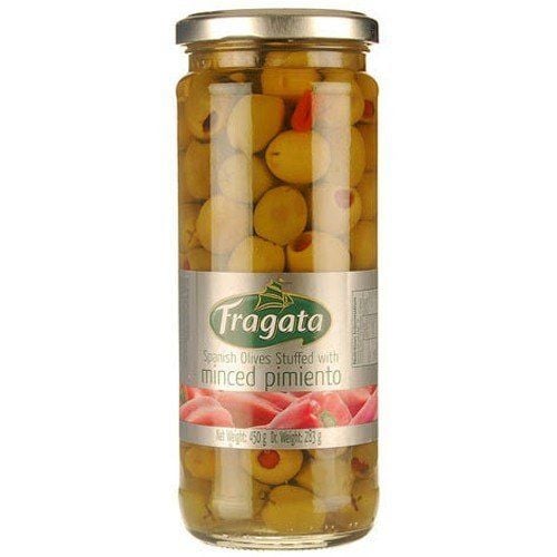 PK- Oliu xanh nhân ớt Fragata 450G - Pimiento Spanish Olives ( Jar )