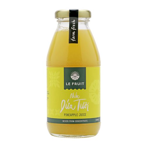 BW.J- Nước ép thơm - Pineapple Juice Le Fruit 260ml ( Bottle )