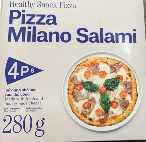 PF- pizza ăn liền - Pizza Milano Salami 4Ps 280g ( Box ) - only sale in Đà Nẵng