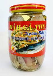 SS- Mắm cá thu ngâm dầu Ngọc Liên 385g - Preserved Mackerel In Soya Bean Oil ( bottle )