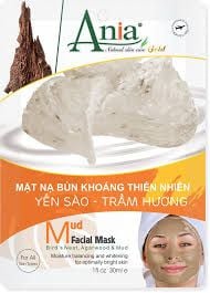 PU-Bird's Nest-Agarwood Mud Mask Ania 150g (Box)