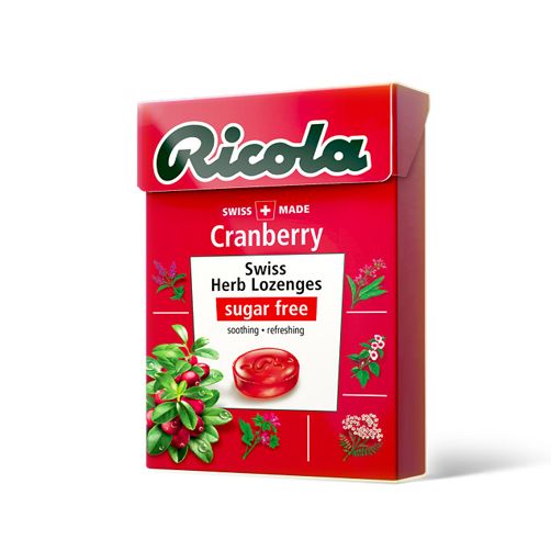 CD- Kẹo ngậm không đường hương nam việt quốc Ricola 40g - Cranberry Candy Ricola 40g (hộp)